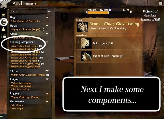 Image Showing the Making of a Crafting Component