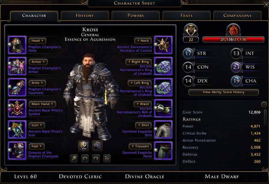 Neverwinter DC Defensive Build Guide.
