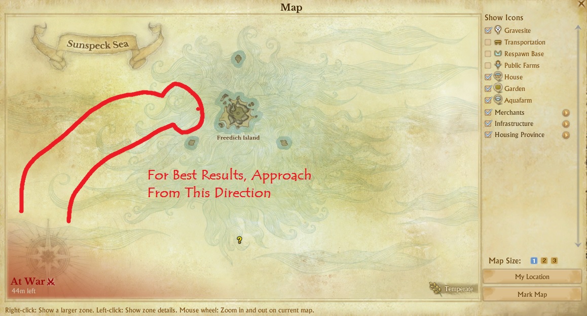 sunken treasure chests archeage map